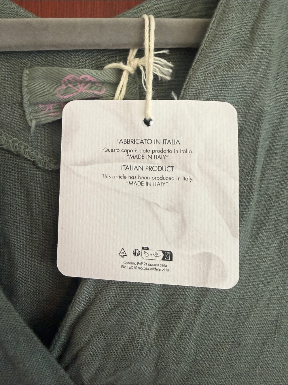 Italian Linen Dress - Picture 3 of 3
